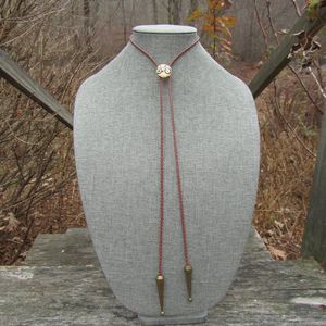 Bicycle Bolo Tie Unique Necklace Leather Bike Messenger Fixie Fanatic